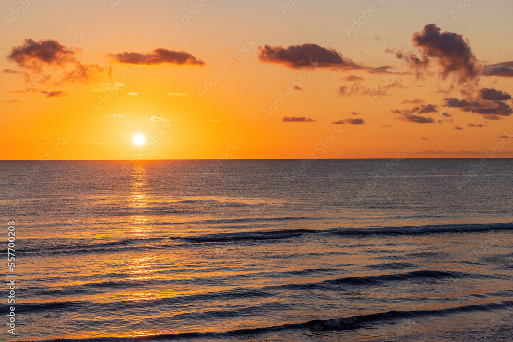 Sunrise over Atlantic Ocean in Florida 