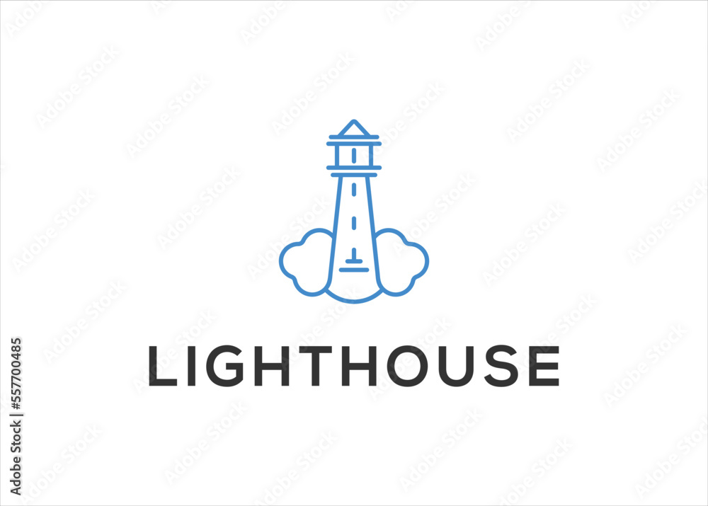 lighthouse logo design vector illustration template lighthouse logo design vector illustration template