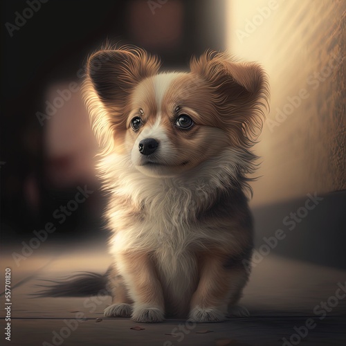 Cute Dogs Card Background Wallpaper Texture Overlay Art For Print Print on demand   © Damian Sobczyk