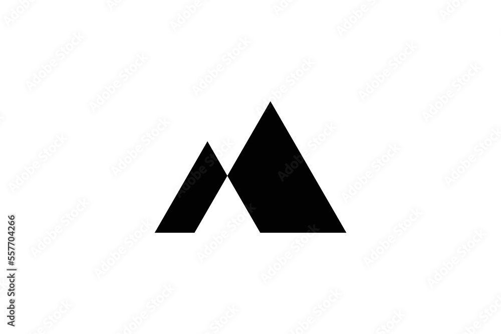 Minimal Awesome Creative Trendy Professional Letter A Peak Icon Logo Design Template On White Background Minimal Awesome Creative Trendy Professional Letter A Peak Icon Logo Design Template On White Background