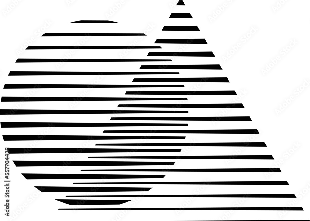 Logo with lines.Rectangle unusual icon Design .frame with Vector stripes for images Logo with lines.Rectangle unusual icon Design .frame with Vector stripes for images