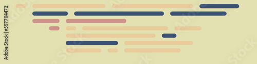 Code on screen vector illustration, flat cartoon coding lines simulation