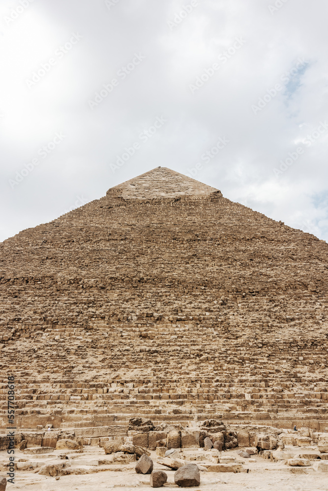 Pyramid of Khufu, Cheops Pyramid in Cairo, Egypt Pyramid of Khufu, Cheops Pyramid in Cairo, Egypt
