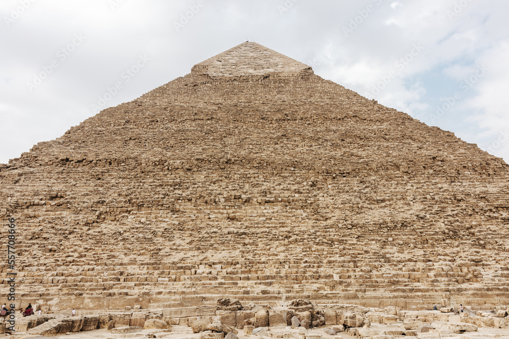 Pyramid of Khufu, Cheops Pyramid in Cairo, Egypt Pyramid of Khufu, Cheops Pyramid in Cairo, Egypt