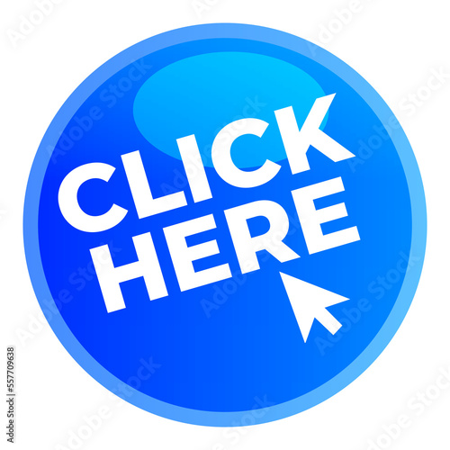 Click Here Button on Transparent Background