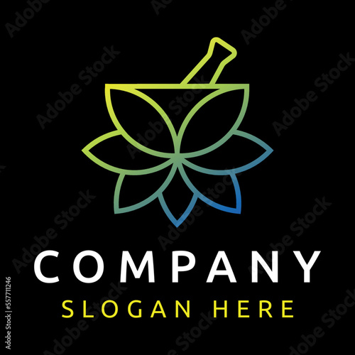 This logo is suitable for restaurant, ayurvedic pharmacy business. Spice brand logo template vector art image. Healthy food restaurant logo concept. 