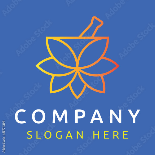 Spice brand logo template vector art image. Healthy food restaurant logo concept. This logo is suitable for restaurant, ayurvedic pharmacy business.