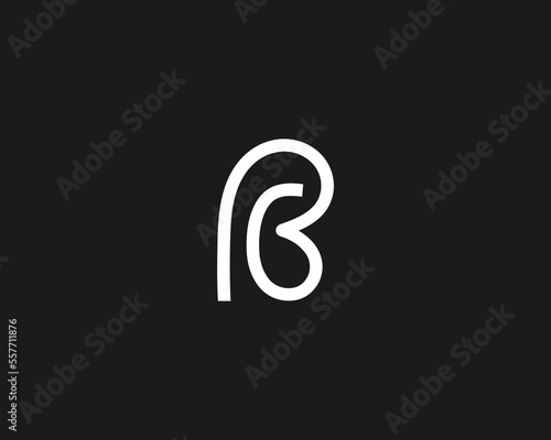 creative letter RB or B logo design vector template