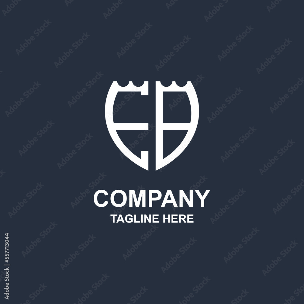 Obraz premium creative eb monogram logo design