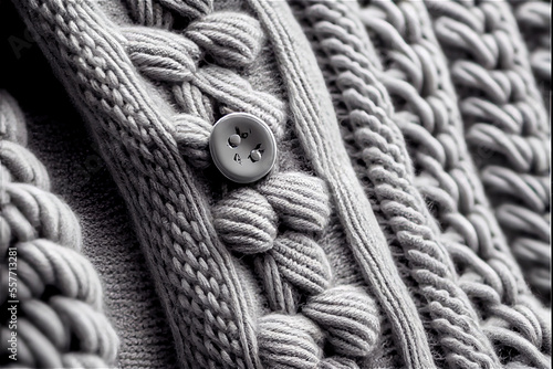 Close up woolen knitted pat...