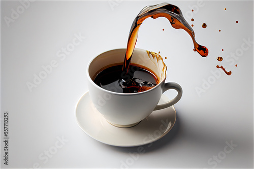 cup with coffee being serve...