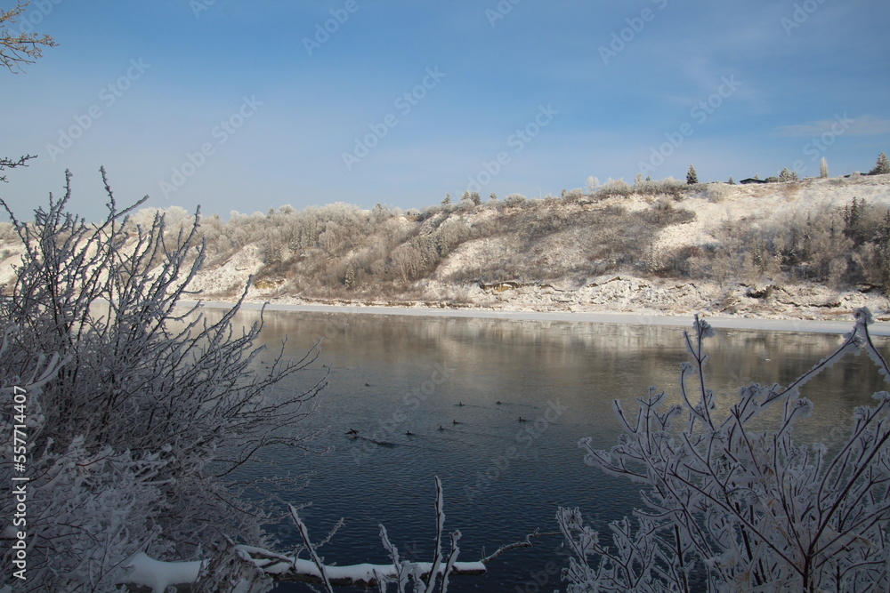 Frosted River, Gold Bar Park, Edmonton, Alberta Frosted River, Gold Bar Park, Edmonton, Alberta