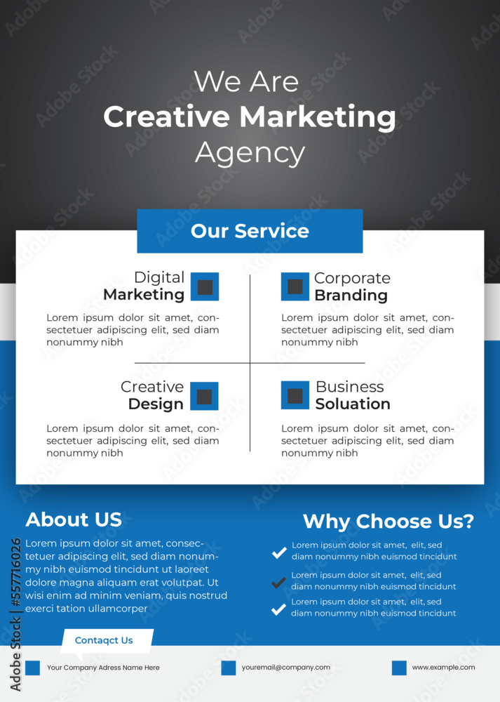 Corporate business flyer design 