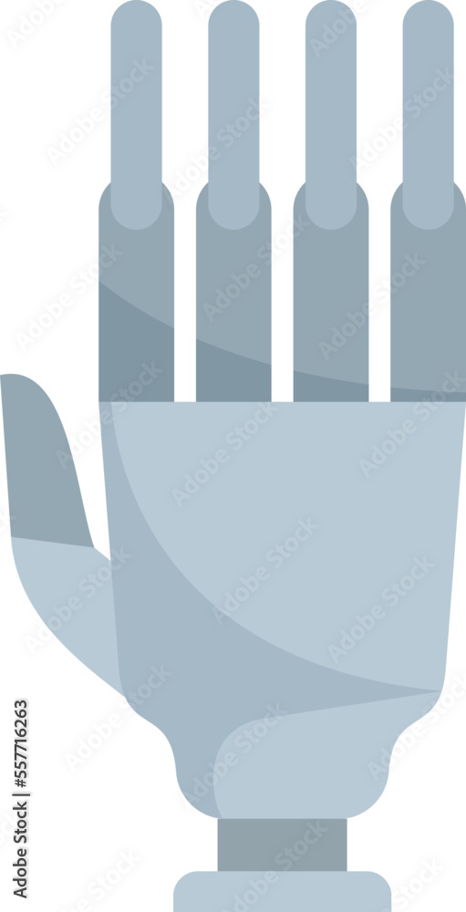 Artificial hand icon. Flat illustration of Artificial hand vector icon for web design isolated Artificial hand icon. Flat illustration of Artificial hand vector icon for web design isolated