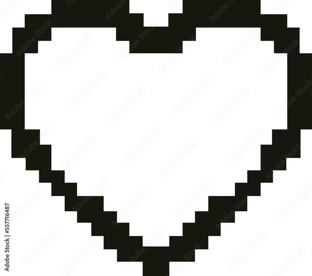 Pixel paper heart on background. Cut romantic concept, top view. Valentines, Mother day Pixel paper heart on background. Cut romantic concept, top view. Valentines, Mother day