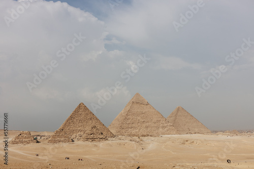 The Pyramids of Giza. Egyptian Pyramids  an ancient wonder of the world