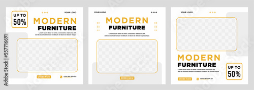 Furniture sale banner Social media post template