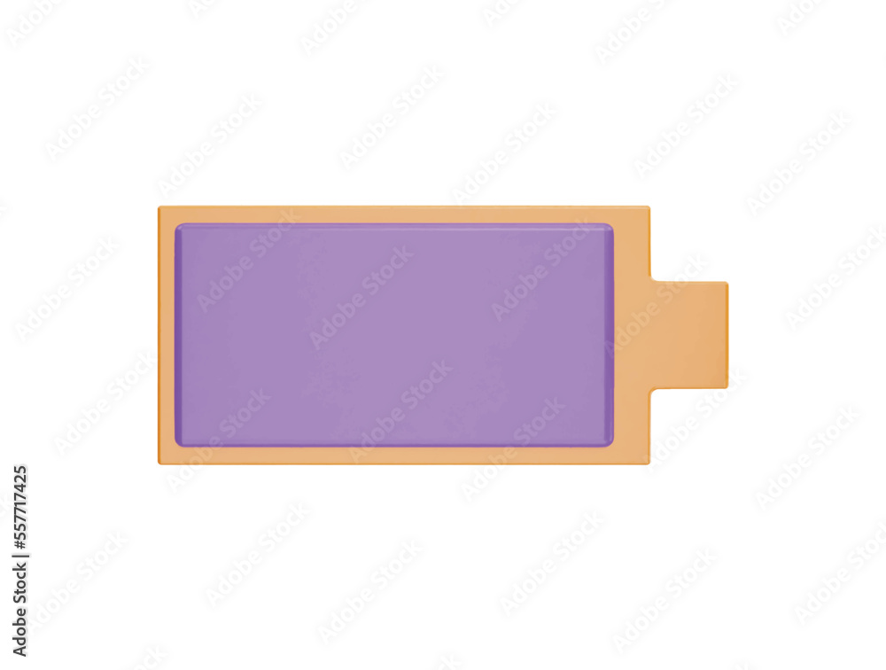 Charging icon with 3d vector icon cartoon minimal style