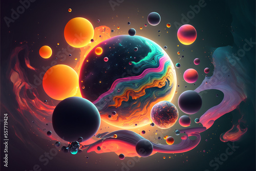 glowing planet earth and space background