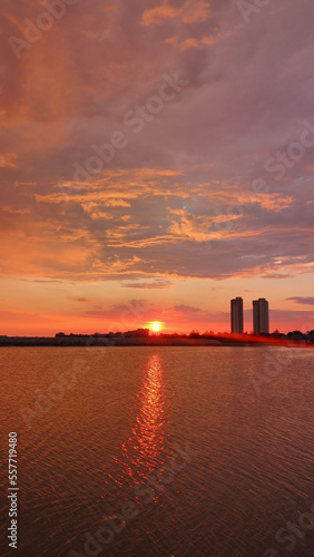 Sunset at Pantai Klebang Melaka Malaysia