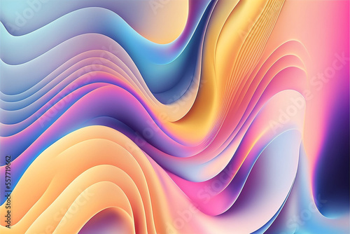 abstract colorful smooth waves background