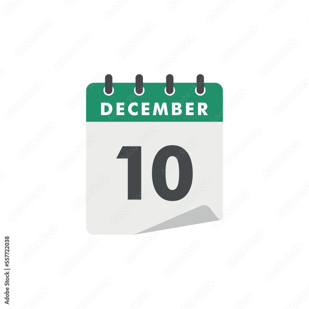December Calendar Icon Vector Template December Calendar Icon Vector Template