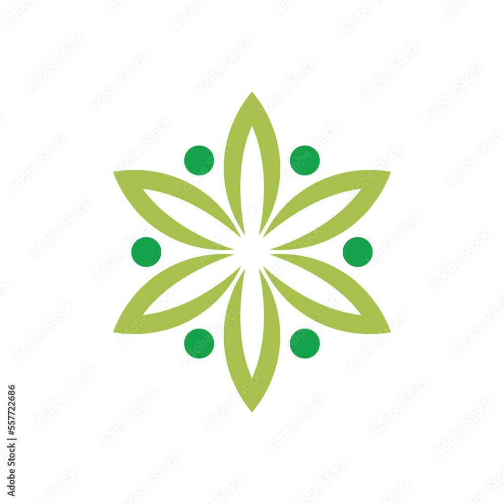 Abstract Flower Decoration Mandala Vector Logo Template Abstract Flower Decoration Mandala Vector Logo Template