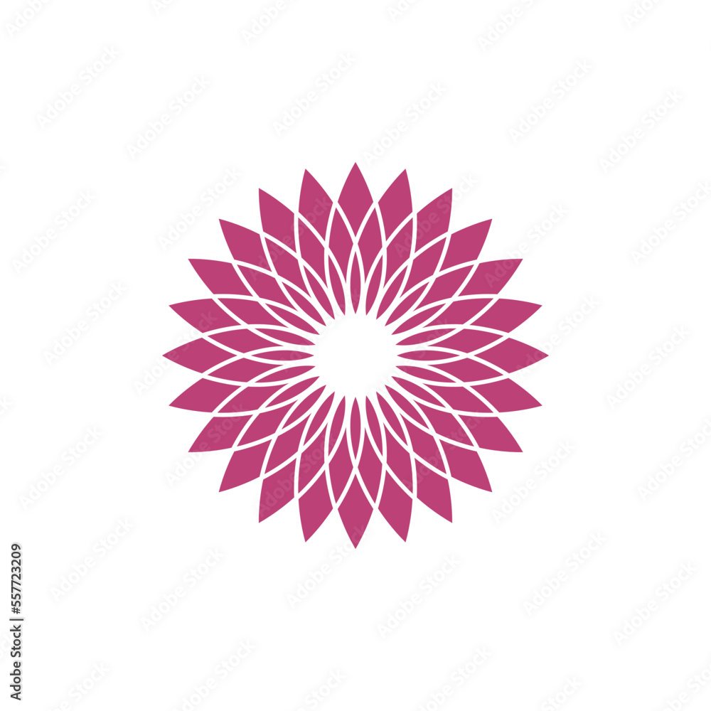 Fototapeta premium Abstract Flower Decoration Mandala Vector Logo Template