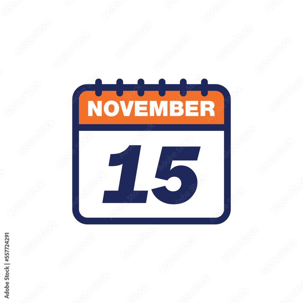 November Calendar Icon Vector Template November Calendar Icon Vector Template