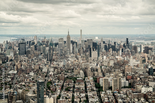 Photography New York City Manhattan, Midtown, aerial view