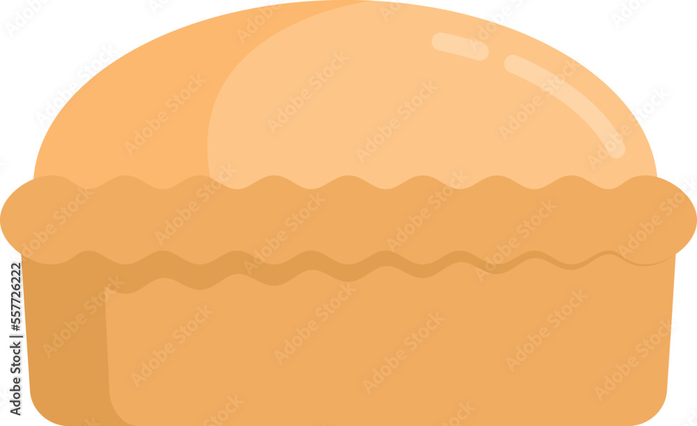 Homemade bread icon. Flat illustration of Homemade bread vector icon for web design isolated