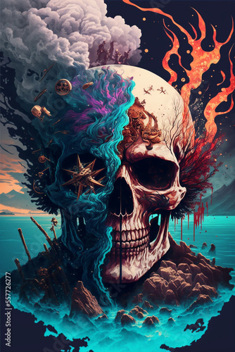 Skull world, Generative Ai