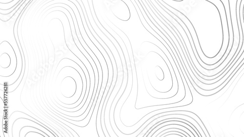 Abstract white topography vector background. Line topography map design. The concept of conditional geographical pattern and topography.	