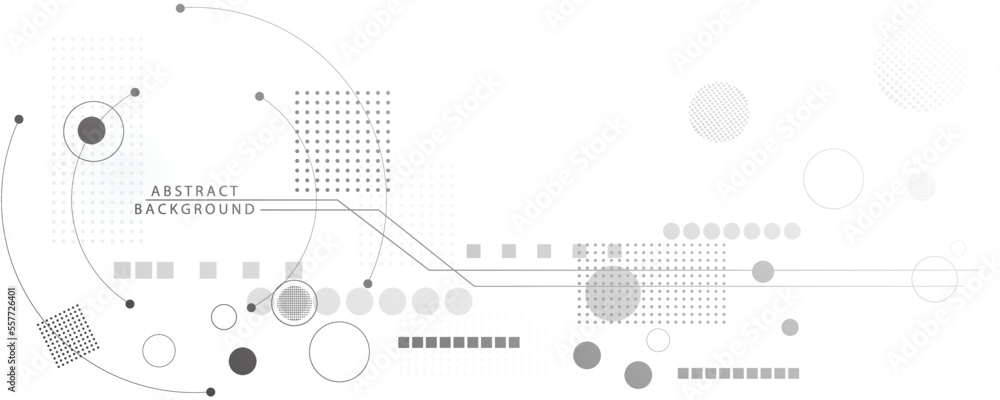 Gray white background image, technology background design and communication connection.
