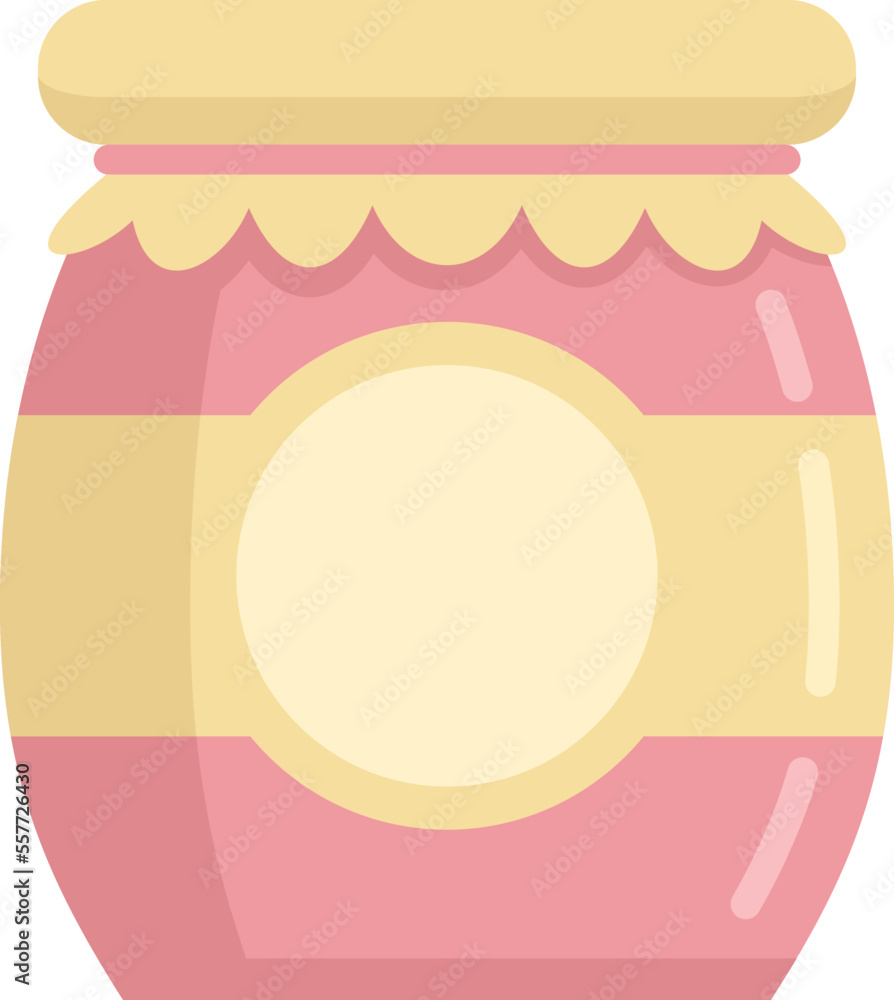 Jam jar icon. Flat illustration of Jam jar vector icon for web design isolated Jam jar icon. Flat illustration of Jam jar vector icon for web design isolated