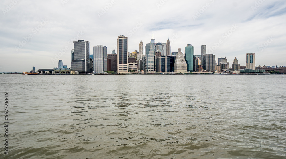 Fototapeta premium City scape of Manhattan from afar