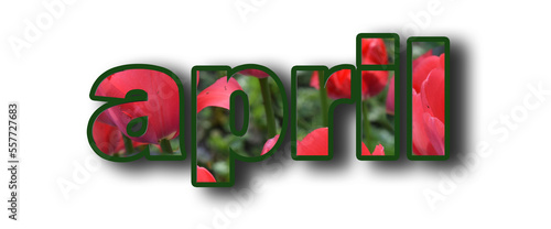 On a white background, the three-dimensional word 
