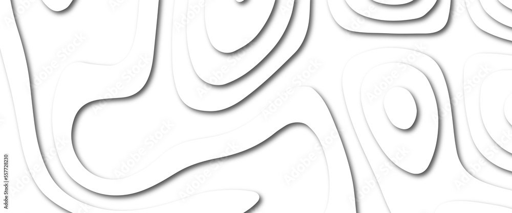 Vector abstract white paper cut banner. Geometric layered curve line white vector background. White background with smooth line curve and simple design. Vector futuristic template background. Vector abstract white paper cut banner. Geometric layered curve line white vector background. White background with smooth line curve and simple design. Vector futuristic template background.