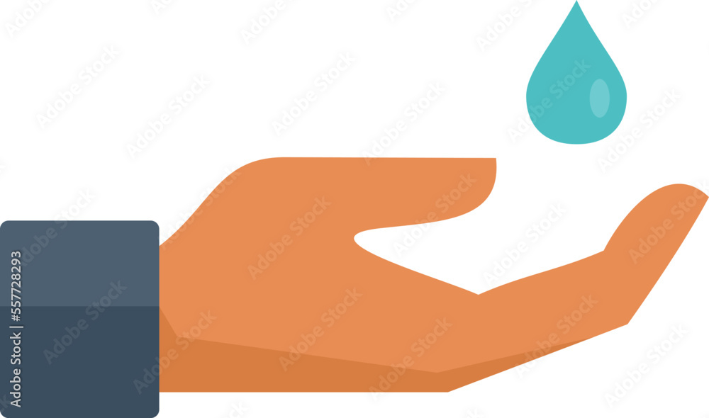 Disinfection hand icon. Flat illustration of Disinfection hand vector icon for web design isolated Disinfection hand icon. Flat illustration of Disinfection hand vector icon for web design isolated