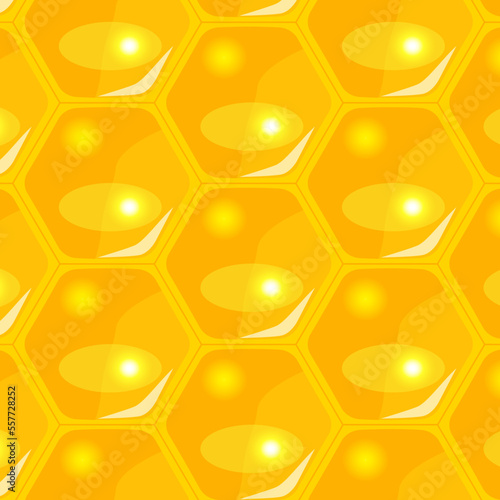 Honeycomb illustration. Honey rescue.