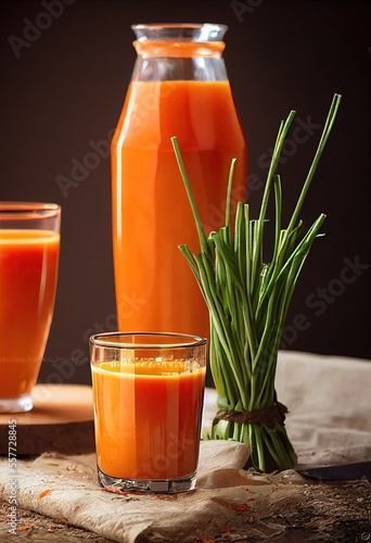 Glasses of Carrot Juice  (G...