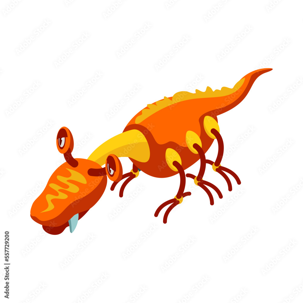 Fototapeta premium Alien Isometric Icon