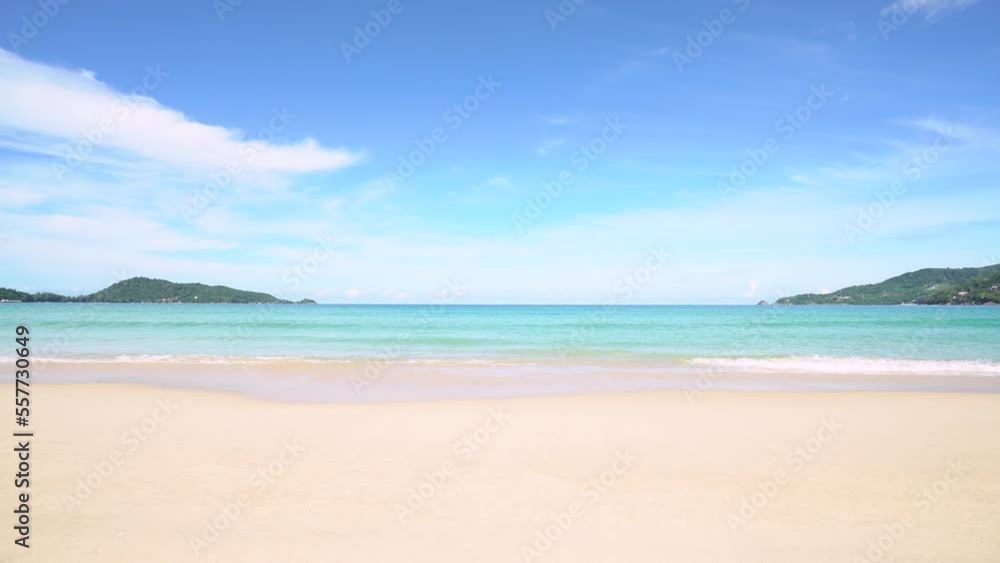 Scene beach blue sky summer island. Scene beach blue sky summer island.
