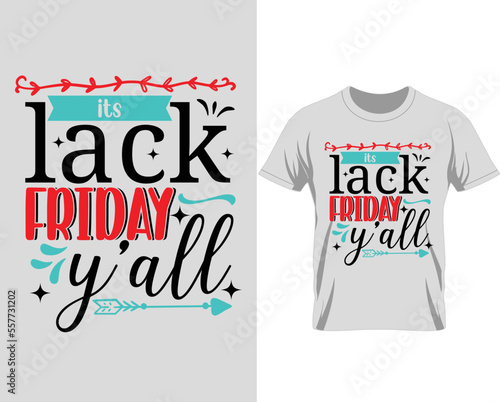 Black Friday t shirt design vector