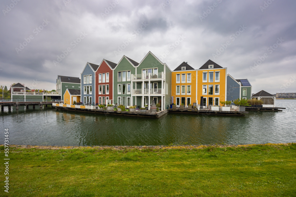 Obraz premium Modern residential architecture in Houten, The Netherlands