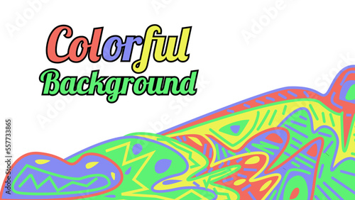 Abstract liquid shape. Fluid geometric design.colorful waves with geometric lines, dots.vector