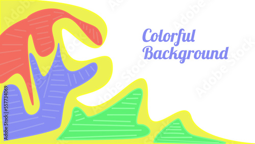 Abstract liquid shape. Fluid geometric design.colorful waves with geometric lines, dots.vector