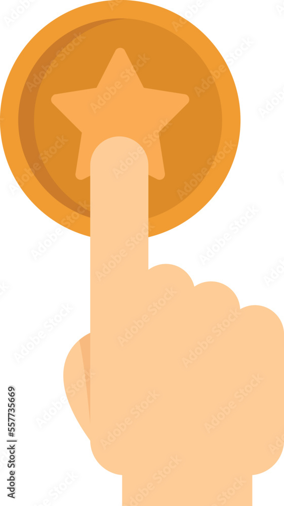 Fototapeta premium Sale bonus button icon. Flat illustration of Sale bonus button vector icon for web design isolated