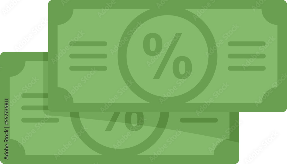 Sale bonus cash icon. Flat illustration of Sale bonus cash vector icon for web design isolated Sale bonus cash icon. Flat illustration of Sale bonus cash vector icon for web design isolated