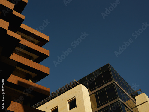 Modern office building on intersection